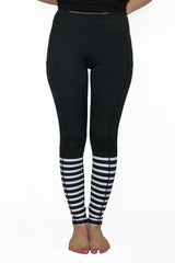 Black With White Stripes - Pocket Pant