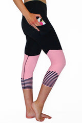 Stripes Just Right - Pink - Pocket Capri - ON SALE