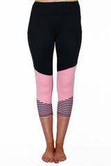 Stripes Just Right - Pink - Pocket Capri - ON SALE