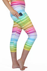 Rainbow Stripe - Pocket Capri