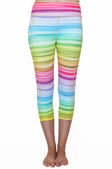 Rainbow Stripe - Pocket Capri