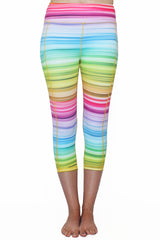 Rainbow Stripe - Pocket Capri
