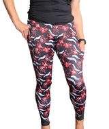 Red & Black Floral - Pocket Pant - ON SALE
