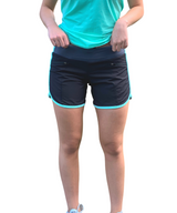 Runner's Dream 5 Pocket Short - Black with Teal