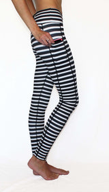 Black and White Stripe - Pocket Pant