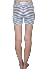 Black & White Stripe 5 inch - Pocket Short
